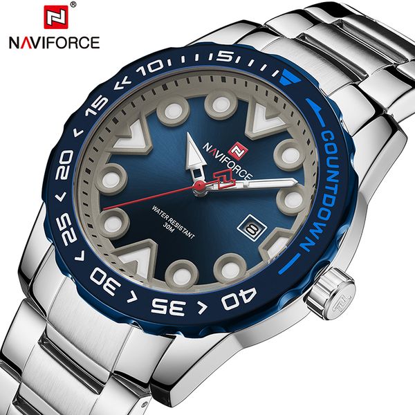 naviforce new watch men stainless waterproof steel fashion casual quartz watch chronograph wristwatch relogio masculino, Slivery;brown
naviforce new watch men stainless waterproof steel fashion casual quartz watch chronograph wristwatch relogio masculino, Slivery;brown
