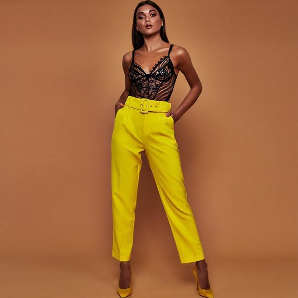 wholesale-women casual pants high waist autumn belted straight leg slacks office lady suit pants women trousers, Black;white
wholesale-women casual pants high waist autumn belted straight leg slacks office lady suit pants women trousers, Black;white