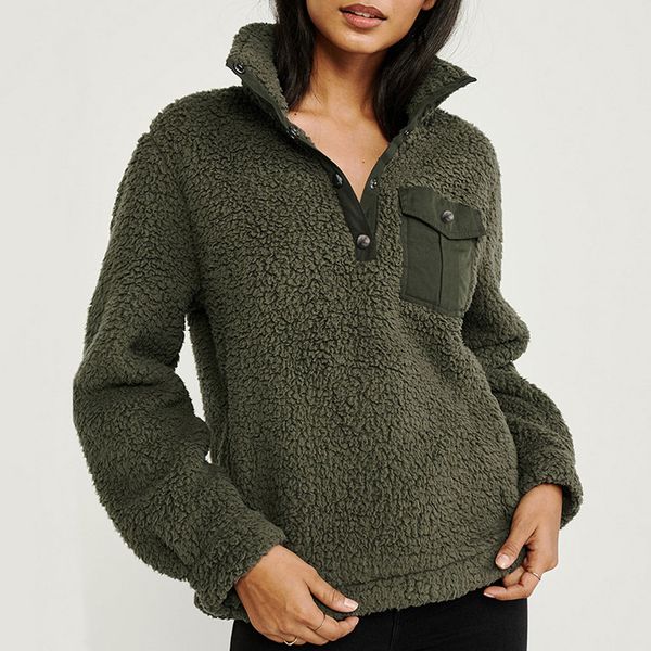 casual with zipper winter long sleeve artificial fleece warm drawstring loose women hoodie fashion solid color sweatshirts#j31, Black
casual with zipper winter long sleeve artificial fleece warm drawstring loose women hoodie fashion solid color sweatshirts#j31, Black