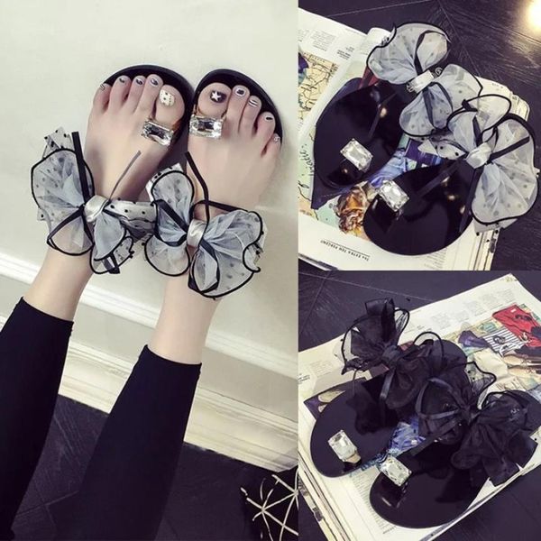 2019 summer sandals slippers women flower bow flats heel open toe beach shoes casual shoes female women's flip flops size 36-42, Black
2019 summer sandals slippers women flower bow flats heel open toe beach shoes casual shoes female women's flip flops size 36-42, Black