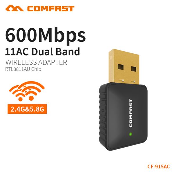 comfast ac 600mbps usb antenna wifi dongle lappc receiver dual band 2.4g + 5ghz usb wireless wifi adapter adaptador cf-915ac
comfast ac 600mbps usb antenna wifi dongle lappc receiver dual band 2.4g + 5ghz usb wireless wifi adapter adaptador cf-915ac