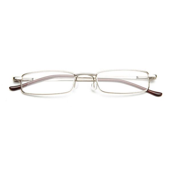 1pc stainless steel frame resin reading glasses 1.00-4.00 with tube case, Silver
1pc stainless steel frame resin reading glasses 1.00-4.00 with tube case, Silver