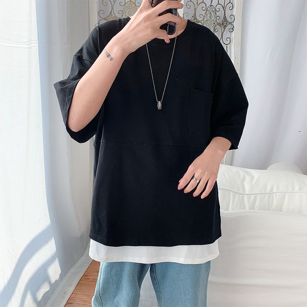 hong kong style trend mock two-piece half-sleeve shirt summer t-shirt men's korean-style loose students joint short sleeve, White;black
hong kong style trend mock two-piece half-sleeve shirt summer t-shirt men's korean-style loose students joint short sleeve, White;black