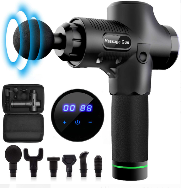 30 speed handheld deep tissue percussion muscle massage gun, 6 head attachments quick rechargeable body vibration massage gun
30 speed handheld deep tissue percussion muscle massage gun, 6 head attachments quick rechargeable body vibration massage gun