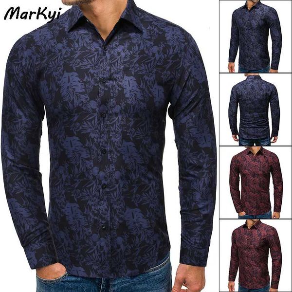 markyi 2020 good quality eu size long sleeve casual shirts for men brand new slim fit cotton floral dress shirts male, White;black
markyi 2020 good quality eu size long sleeve casual shirts for men brand new slim fit cotton floral dress shirts male, White;black
