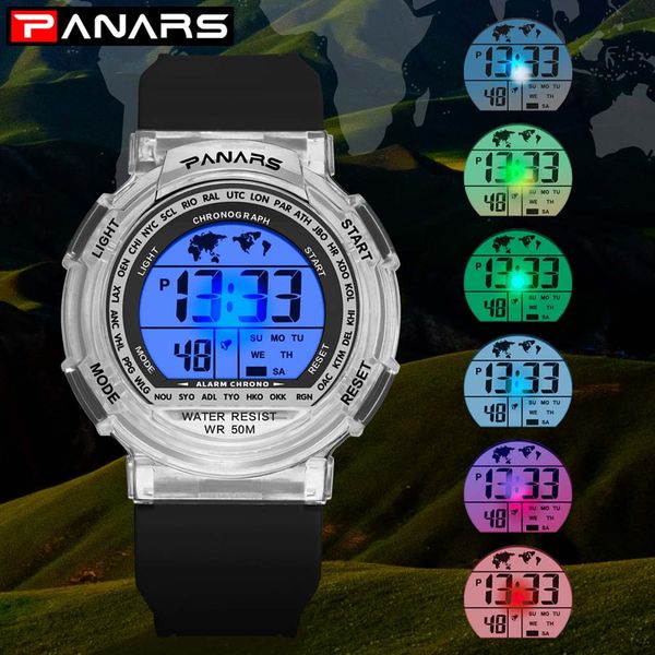 men and women multifunctional sport led watch waterproof colorful luminous student couple sports electronic wrist watch clock, Slivery;brown
men and women multifunctional sport led watch waterproof colorful luminous student couple sports electronic wrist watch clock, Slivery;brown