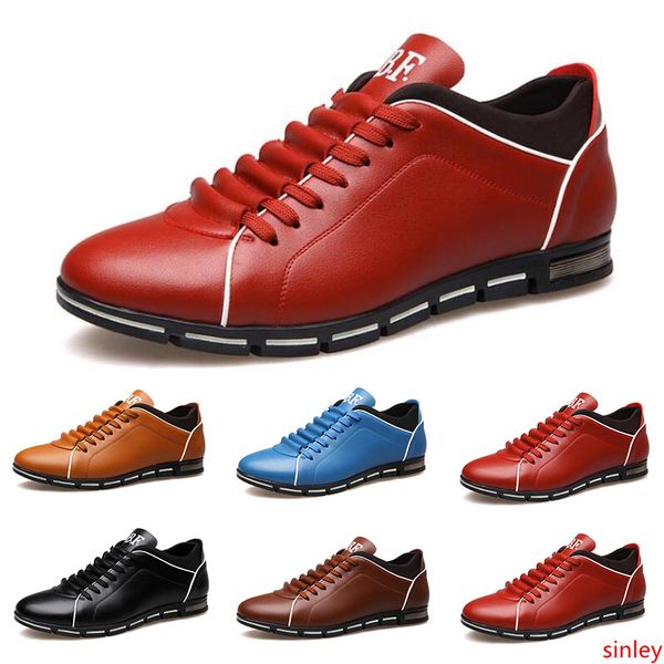 2020 men casual leather shoes black red chestnut light blue fashion mens sneakers flat shoe outdoor walking size 40-45
2020 men casual leather shoes black red chestnut light blue fashion mens sneakers flat shoe outdoor walking size 40-45