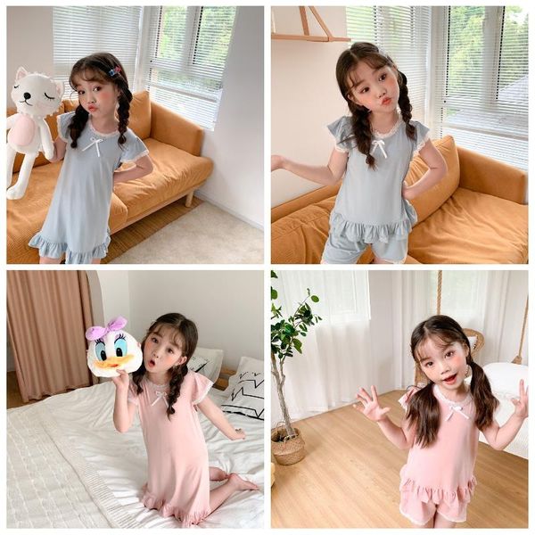 2020 лето новые девушки модальные nightgown шнурка с короткими рукавами топы + шорты мягкие и удобные спальные платья пижама детские, Blue;red
2020 лето новые девушки модальные nightgown шнурка с короткими рукавами топы + шорты мягкие и удобные спальные платья пижама детские, Blue;red