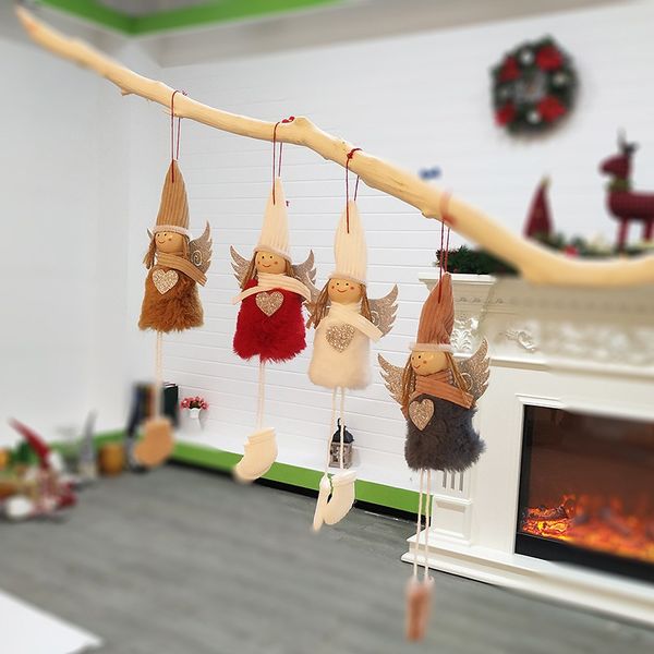 plush angel with glitter heart christmas pendant decorative hanging figurine ornaments holiday gift decorations
plush angel with glitter heart christmas pendant decorative hanging figurine ornaments holiday gift decorations