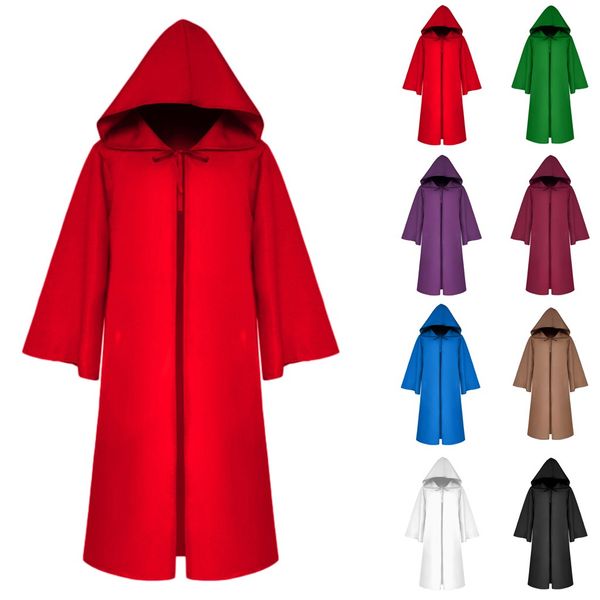 autumn winter fashion women men's vintage gothic solid hooded bandage cloak cosplay outwear coat wholesale z4, Tan;black
autumn winter fashion women men's vintage gothic solid hooded bandage cloak cosplay outwear coat wholesale z4, Tan;black