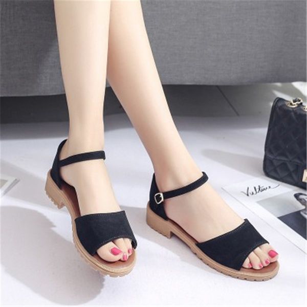 vausky2020 new summer flat sandals ladies leather simple bright color buttoned beach shoes light and comfortable female sandals, Black
vausky2020 new summer flat sandals ladies leather simple bright color buttoned beach shoes light and comfortable female sandals, Black
