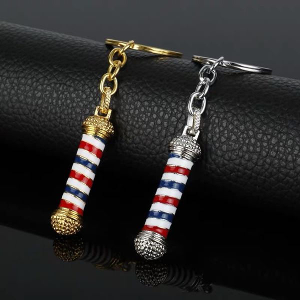 by dhl 100pcs/lot 2019 metal mini barber pole keychains 3d barber rotating pole keyrings for shop gifts, Silver
by dhl 100pcs/lot 2019 metal mini barber pole keychains 3d barber rotating pole keyrings for shop gifts, Silver
