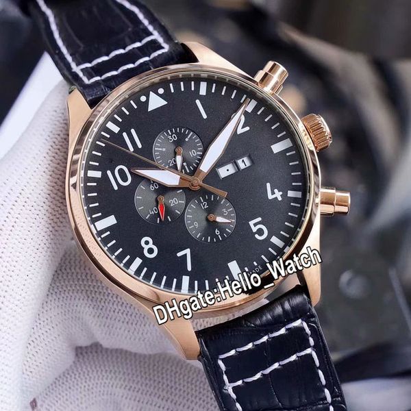 new big pilot spitfire chronogrpah rose gold case iw377709 black dial day date quartz satch mens watch leather strap watches hello_watch, Slivery;brown
new big pilot spitfire chronogrpah rose gold case iw377709 black dial day date quartz satch mens watch leather strap watches hello_watch, Slivery;brown