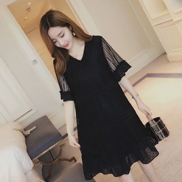 2020 pregnant women summer fashion short sleeves v-neck dress plus size lace patchwork mesh ruffles pregnancy clothing, White
2020 pregnant women summer fashion short sleeves v-neck dress plus size lace patchwork mesh ruffles pregnancy clothing, White