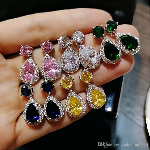 2019 new arrival luxury jewelry 925 sterling silver water drop multi color cz crystal gemstone drop earring women dangle earrings
2019 new arrival luxury jewelry 925 sterling silver water drop multi color cz crystal gemstone drop earring women dangle earrings