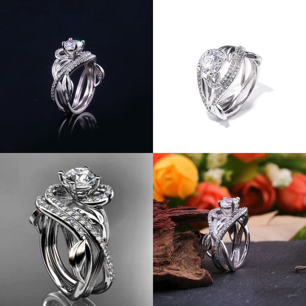 2019 leaf originality fund copper plating white zircon hand ornaments biker diamond bands rings tungsten ring gold plated, Silver
2019 leaf originality fund copper plating white zircon hand ornaments biker diamond bands rings tungsten ring gold plated, Silver