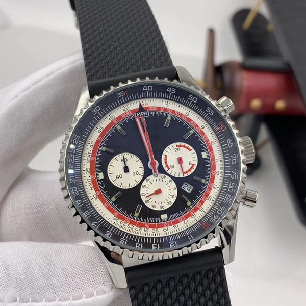 new arrival classy mens watches quartz chronograph watch date black dial wristwatches with adjustable small needles, Slivery;brown
new arrival classy mens watches quartz chronograph watch date black dial wristwatches with adjustable small needles, Slivery;brown