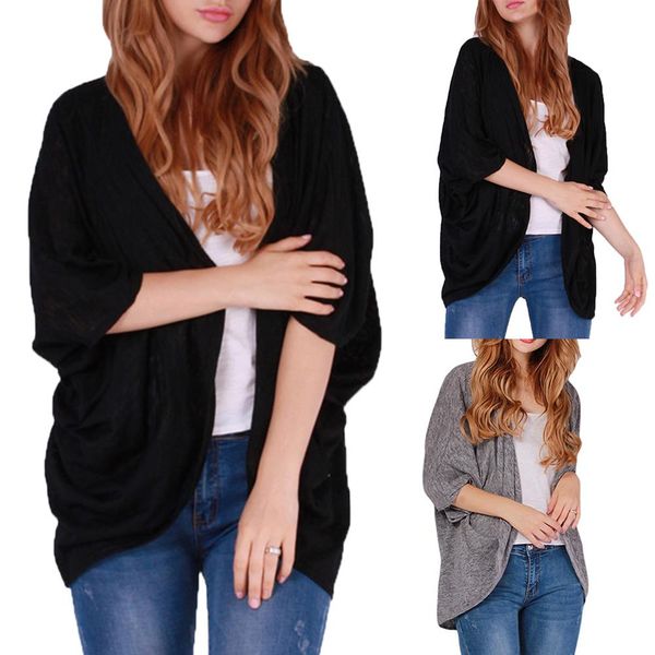 new fashion women solid color pleated open front bat sleeve mid length cardigan coat, Black;brown
new fashion women solid color pleated open front bat sleeve mid length cardigan coat, Black;brown