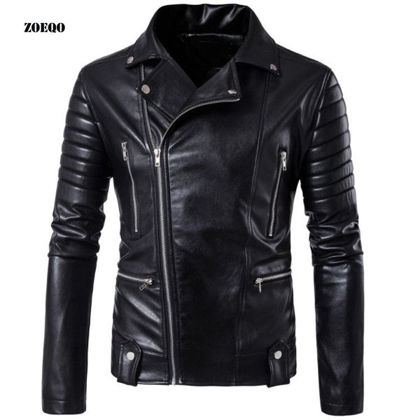 zoeqo new brand casual men's spring autumn leather jacket fashion men zipper solid color pu leather motorcycle jackets coats, Black
zoeqo new brand casual men's spring autumn leather jacket fashion men zipper solid color pu leather motorcycle jackets coats, Black