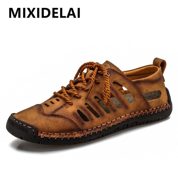 big size men leather beach sandals outdoor 2020 summer handmade men shoes breathable casual shoes footwear walking sandals, Black
big size men leather beach sandals outdoor 2020 summer handmade men shoes breathable casual shoes footwear walking sandals, Black