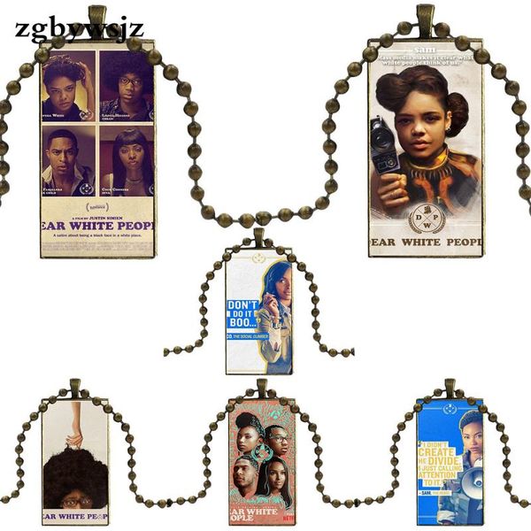 for women fashion necklace handmade rectangle shape choker necklace jewelry multi designs tv series dear white people poster, Silver
for women fashion necklace handmade rectangle shape choker necklace jewelry multi designs tv series dear white people poster, Silver