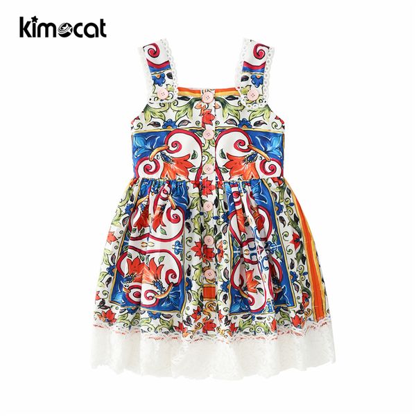 kimocat baby girl clothes summer cute printed sweet lace side strap dress kids children clothes princess party dresses, Red;yellow
kimocat baby girl clothes summer cute printed sweet lace side strap dress kids children clothes princess party dresses, Red;yellow