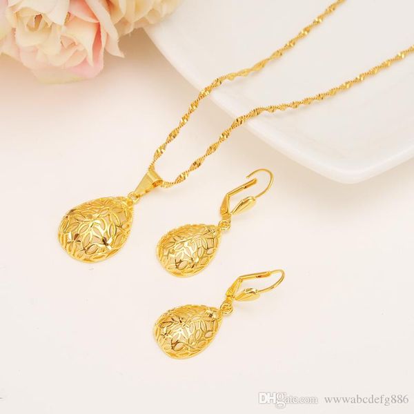 lovely water d pendant necklace earrings set petal 14 k fine yellow gold filled trendy party jewelry sets for women gift, Silver
lovely water d pendant necklace earrings set petal 14 k fine yellow gold filled trendy party jewelry sets for women gift, Silver