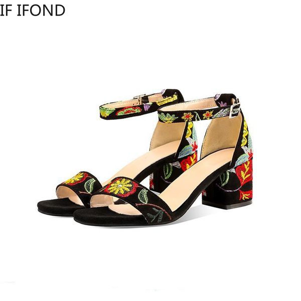 if ifond summer floral sandals ankle strap woman high heels lady casual beach sandals black gladiator pumps women shoes
if ifond summer floral sandals ankle strap woman high heels lady casual beach sandals black gladiator pumps women shoes