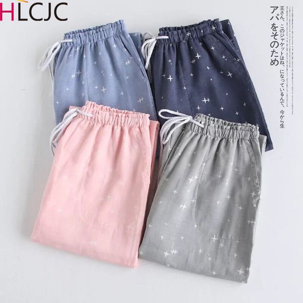 spring couples cotton gauze sleep pants ladies home tie pajama pant men's bottom pants sleeping woman pajama bottoms, Black;red
spring couples cotton gauze sleep pants ladies home tie pajama pant men's bottom pants sleeping woman pajama bottoms, Black;red