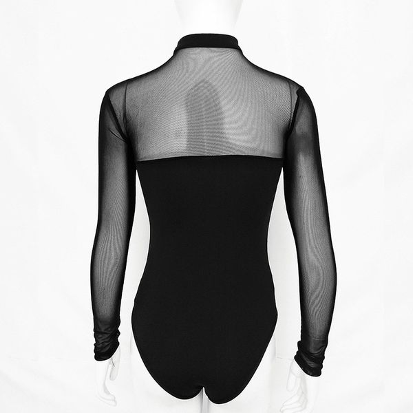 women mesh transparent halter bodysuit long sleeve lace up hollow skinny jumpsuit xin-shipping, Black;white
women mesh transparent halter bodysuit long sleeve lace up hollow skinny jumpsuit xin-shipping, Black;white