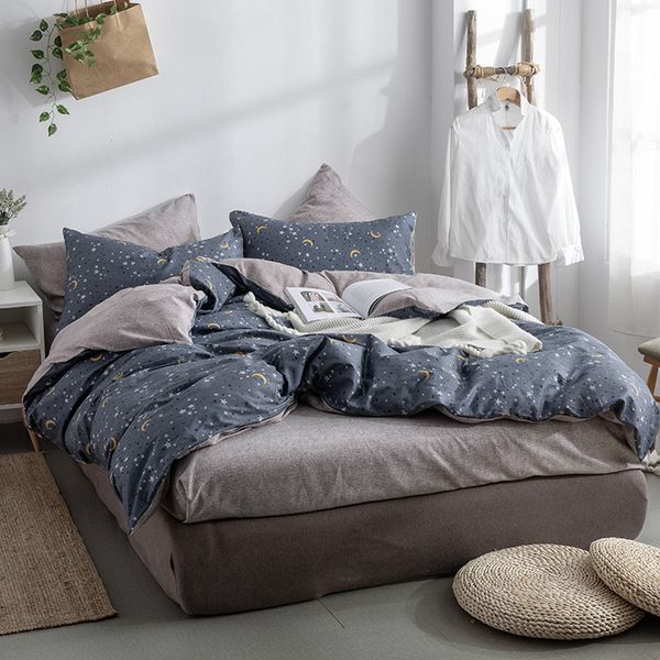 Home Bedroom Bed Linens 4Pc Bedding Set Quilt Cover Pillowcase Bed Flat Sheet Or Fitted Sheet Mattress Cover Set Bedclothes star
Home Bedroom Bed Linens 4Pc Bedding Set Quilt Cover Pillowcase Bed Flat Sheet Or Fitted Sheet Mattress Cover Set Bedclothes star