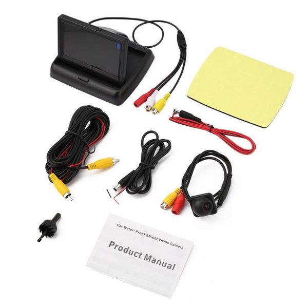 4.3" folding monitor display + waterproof wide angle hd rear view backup camera universal car reversing assistance kit hot
4.3" folding monitor display + waterproof wide angle hd rear view backup camera universal car reversing assistance kit hot