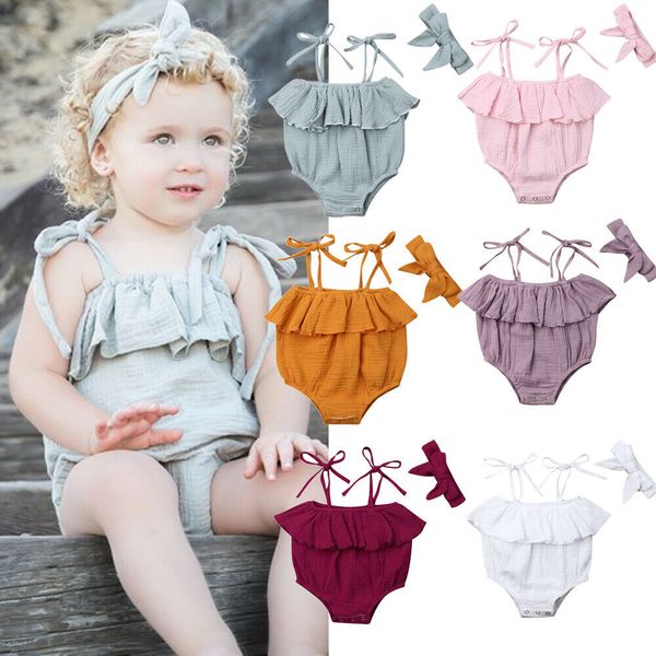 cute summer newborn toddler baby girls sling bodysuits jumpsuit ruffle princess solid little baby 2pcs beach outfit clothes, Blue
cute summer newborn toddler baby girls sling bodysuits jumpsuit ruffle princess solid little baby 2pcs beach outfit clothes, Blue