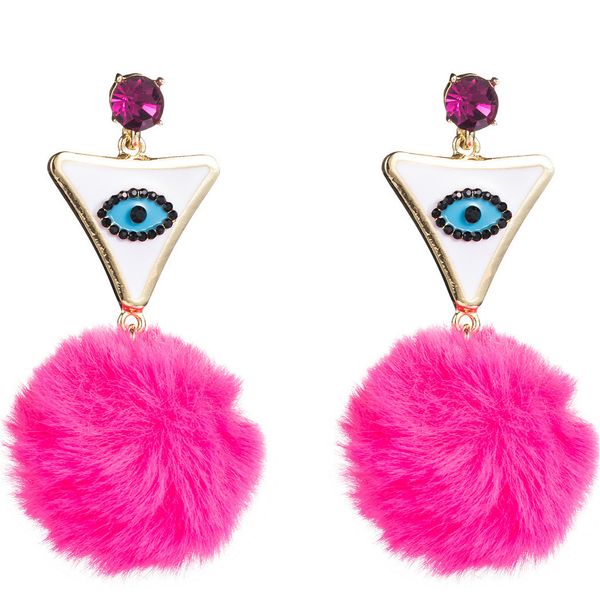 sweet 4 color hair ball earrings for woman party jewelry creative eye pendant earrings 2019 autumn winter new female, Silver
sweet 4 color hair ball earrings for woman party jewelry creative eye pendant earrings 2019 autumn winter new female, Silver