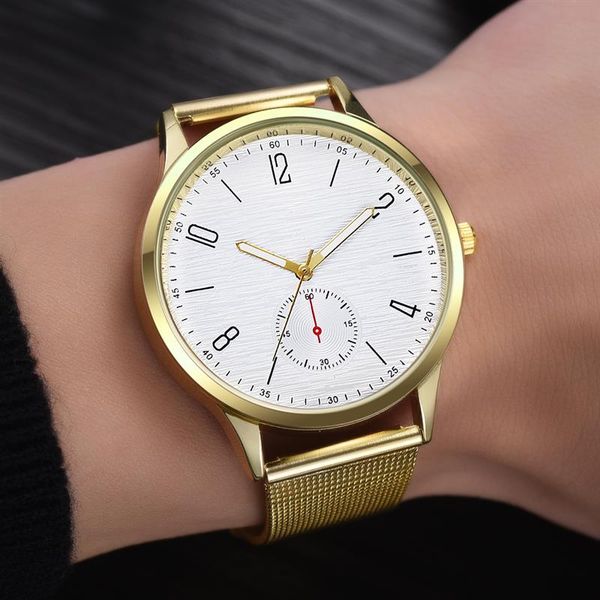new men gold watch luxury mesh band classic stainless steel analog quartz wristwatch male gift watches erkek kol saati, Slivery;brown
new men gold watch luxury mesh band classic stainless steel analog quartz wristwatch male gift watches erkek kol saati, Slivery;brown
