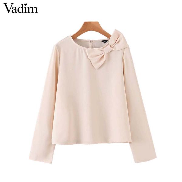 vadim women cute pink blouses bow tie decorate long sleeve o neck shirts preppy style sweet casual female blusas lb682, White
vadim women cute pink blouses bow tie decorate long sleeve o neck shirts preppy style sweet casual female blusas lb682, White