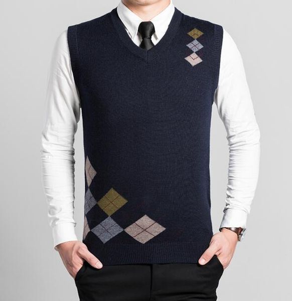 knitted sweater men clothing sleeveless sweater backing father gift men, White;black
knitted sweater men clothing sleeveless sweater backing father gift men, White;black