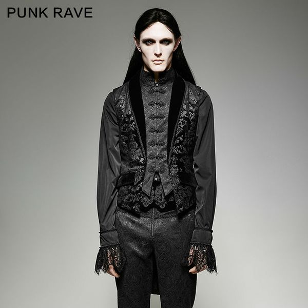 punk rave mens gothic vest fake two pieces victoria swallow tail sleeveless elegant evening party stage performance waistcoat, Black;white
punk rave mens gothic vest fake two pieces victoria swallow tail sleeveless elegant evening party stage performance waistcoat, Black;white