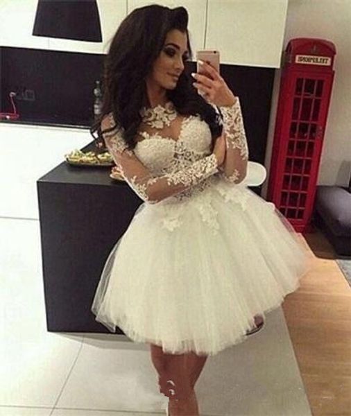 custom ball gown homecoming dresses long sleeves sheer neck sweet 16 dresses pageant prom dresses mini short graduation dress cocktail gowns, Blue;pink
custom ball gown homecoming dresses long sleeves sheer neck sweet 16 dresses pageant prom dresses mini short graduation dress cocktail gowns, Blue;pink