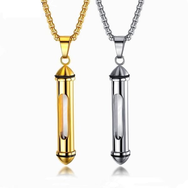 fashion designer hip hop mens women 18k gold plated chain essential oil diffuser necklace cylinder pendants stainless steel jewelry for men, Silver
fashion designer hip hop mens women 18k gold plated chain essential oil diffuser necklace cylinder pendants stainless steel jewelry for men, Silver