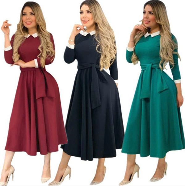 women cute slim dresses solid color midi skirts fashion long sleeve dress casual panelled bandage bodycon dress fall winter clothing 2365, Black;gray
women cute slim dresses solid color midi skirts fashion long sleeve dress casual panelled bandage bodycon dress fall winter clothing 2365, Black;gray