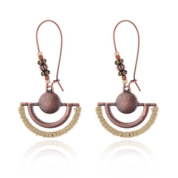 women's ethnic semicircle bronze drop earrings white color gypsy vintage summer earrings pendientes mujer moda hqe1052, Silver
women's ethnic semicircle bronze drop earrings white color gypsy vintage summer earrings pendientes mujer moda hqe1052, Silver