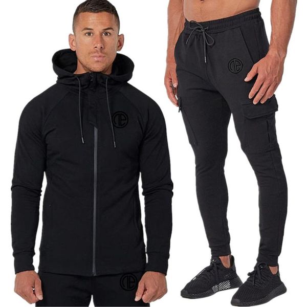 running sport tracksuits men sportswear suit sweatshirt sweatpants male gym fitness training hoodie pants sets jogging apparel, Black;blue 
running sport tracksuits men sportswear suit sweatshirt sweatpants male gym fitness training hoodie pants sets jogging apparel, Black;blue