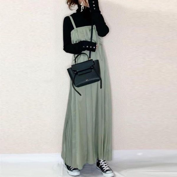 casual dresses korean plian dress women strap maxi strapless elegant office ladies green boho ankle-length pullover long robe, Black;gray
casual dresses korean plian dress women strap maxi strapless elegant office ladies green boho ankle-length pullover long robe, Black;gray