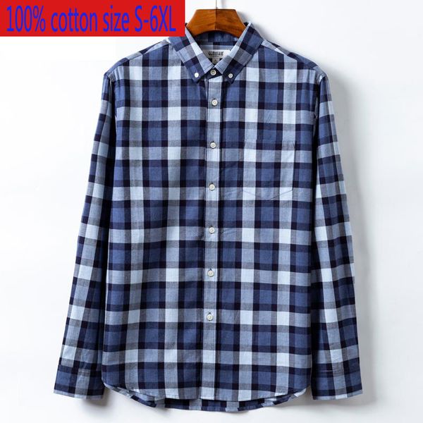 new long sleeve men frosted pure cotton casual plaid autumn winter casual shirts flannel fashion plus size s-6xl, White;black
new long sleeve men frosted pure cotton casual plaid autumn winter casual shirts flannel fashion plus size s-6xl, White;black