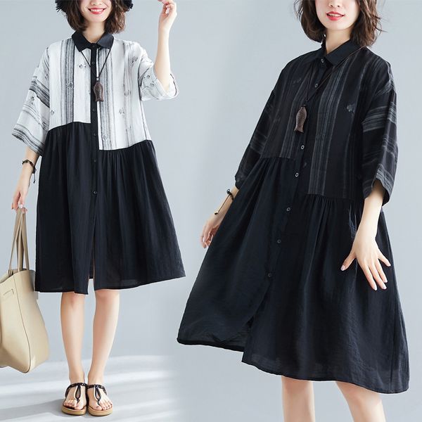 summer wear literature easy leisure time will code printing joker long fund split joint long seven part sleeve lapel shirt, Gray
summer wear literature easy leisure time will code printing joker long fund split joint long seven part sleeve lapel shirt, Gray