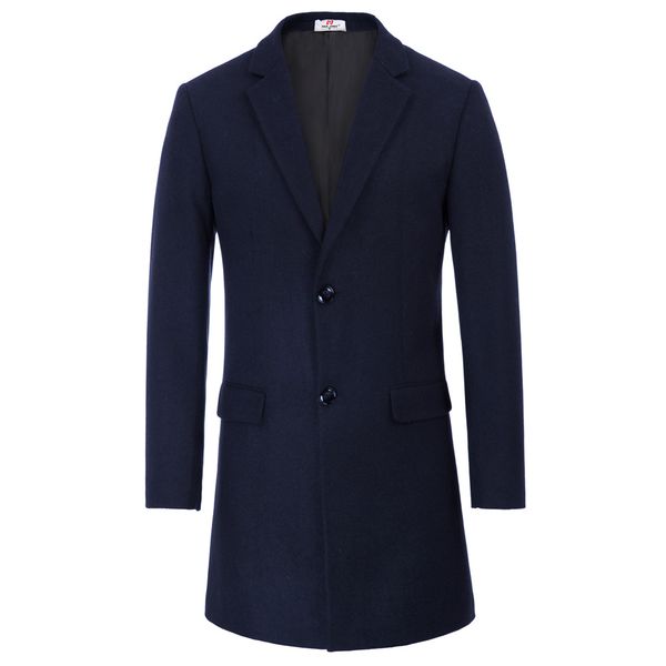 navy blue men coat fashion outwear male winter autumn warm pockets pure color single breasted long coat wool blends windbreaker, Black
navy blue men coat fashion outwear male winter autumn warm pockets pure color single breasted long coat wool blends windbreaker, Black