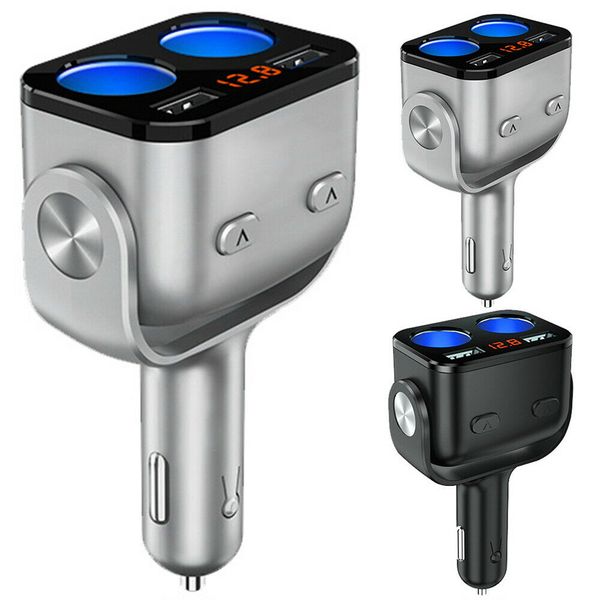 12-24v black silver car lcd cigarette lighter socket splitter power adapter dual usb port car charger socket with led indicator
12-24v black silver car lcd cigarette lighter socket splitter power adapter dual usb port car charger socket with led indicator