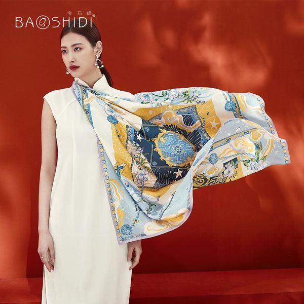 mulberry silk scarf woman season go on a journey shawl dual purpose hangzhou real silk gift scarf / bright moon, Blue;gray
mulberry silk scarf woman season go on a journey shawl dual purpose hangzhou real silk gift scarf / bright moon, Blue;gray