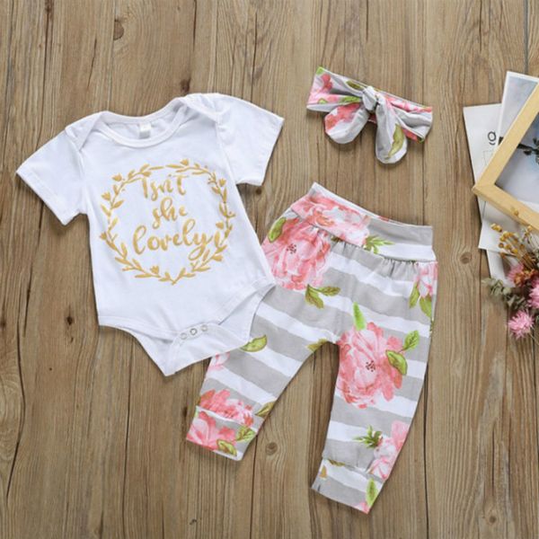 baby girl romper clothing suits new born kid designer three pieces two brand print romper + pants baby summer casual clothing sets wholesale, White
baby girl romper clothing suits new born kid designer three pieces two brand print romper + pants baby summer casual clothing sets wholesale, White